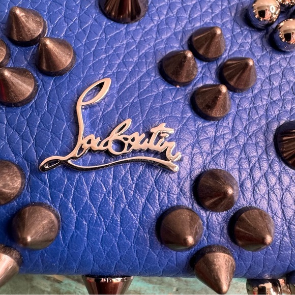 Christian Louboutin Panettone Wallet - Grained Calf Leather Loubinthesky Spikes - Picture 11 of 14
